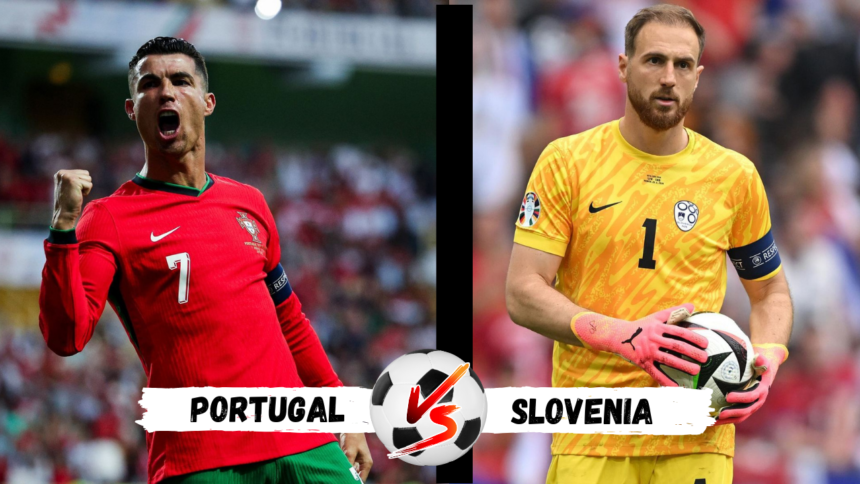 Portugal vs Slovenia Euro 2024 played by Jan Oblak and Cristiano Ronaldo